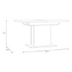 Forte Раздвижной стол 140x90 см Duro, дуб Riviera/дуб Cabezone, TBLT7120-M954 - Home Club, изображение 6