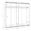 Forte Шафа 220 см Sophistispace, пісочний, SSQS92413-U60 - Home Club, зображення 10