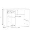 Forte Вінтажний лофт-стіл 110x60 см із шухлядою та шафкою, WNB935-C754 - Home Club, зображення 9