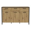 Forte Комод 140 см Kirikus Дуб Artisan/Чорний, KUSK233-C934 - Home Club, зображення 2