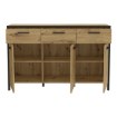 Forte Комод 140 см Kirikus Дуб Artisan/Чорний, KUSK233-C934 - Home Club, зображення 3