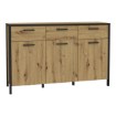 Forte Комод 140 см Kirikus Дуб Artisan/Чорний, KUSK233-C934 - Home Club, зображення 4