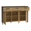 Forte Комод 140 см Kirikus Дуб Artisan/Чорний, KUSK233-C934 - Home Club, зображення 5