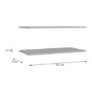 Forte Полки 105 см Chisbury, серые, BHLZ105-A06 - Home Club, изображение 5