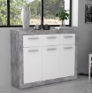Forte Комода 120 см Baccio «Бетон», світло-сірий / білий, BCCK231-C264 - Home Club