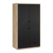 Forte Шкаф 115 см Auriquet «Дикий дуб натуральный» / «Чёрный», AUQS821L-Q362 - Home Club, изображение 5