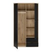 Forte Шкаф 115 см Auriquet «Дикий дуб натуральный» / «Чёрный», AUQS821L-Q362 - Home Club, изображение 6