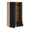 Forte Шкаф 115 см Auriquet «Дикий дуб натуральный» / «Чёрный», AUQS821L-Q362 - Home Club, изображение 7