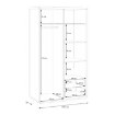 Forte Шкаф 115 см Auriquet «Дикий дуб натуральный» / «Чёрный», AUQS821L-Q362 - Home Club, изображение 10