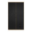 Forte Шкаф 115 см Auriquet «Дикий дуб натуральный» / «Чёрный», AUQS821L-Q362 - Home Club, изображение 13