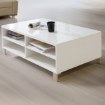 Forte Столик 110 см Poole, білий / біле скло Optiwhite, CFTT5025-C605 - Home Club
