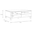 Forte Столик 110 см Poole, білий / біле скло Optiwhite, CFTT5025-C605 - Home Club, зображення 5