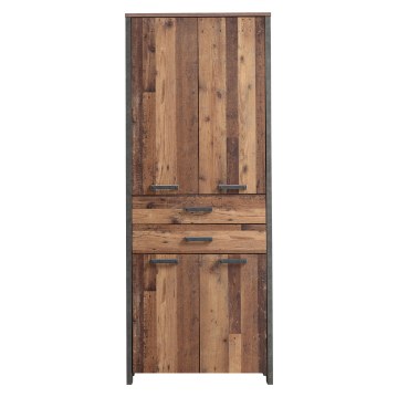 Forte Шкафчик 90 см с ящиками Clif Old – Wood Vintage/Бетон, CLFR726-C546 - Home Club