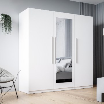 Forte Шкаф с зеркалом 180 см Helen, белый, HLNS931-120 - Home Club