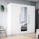 Forte Шкаф с зеркалом 180 см Helen, белый, HLNS931-120 - Home Club
