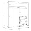Forte Шкаф для одежды, LSQS843M-U60 - Home Club, изображение 9