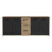 Forte Комод 180 см Pilvi Дуб Artisan/Чорний, FINPILVI01-M712 - Home Club, зображення 2