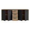 Forte Комод 180 см Pilvi Дуб Artisan/Чорний, FINPILVI01-M712 - Home Club, зображення 3