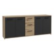 Forte Комод 180 см Pilvi Дуб Artisan/Чорний, FINPILVI01-M712 - Home Club, зображення 4