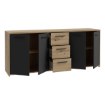 Forte Комод 180 см Pilvi Дуб Artisan/Чорний, FINPILVI01-M712 - Home Club, зображення 5