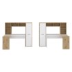 Forte Письмовий стіл 175 см Eriadu, дуб Artisan/білий, ERBB541-C979 - Home Club, зображення 2