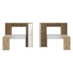 Forte Письмовий стіл 175 см Eriadu, дуб Artisan/білий, ERBB541-C979 - Home Club, зображення 3