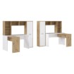 Forte Письмовий стіл 175 см Eriadu, дуб Artisan/білий, ERBB541-C979 - Home Club, зображення 4