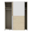 Forte Розсувна шафа 150 см Schach&matt Білий/Дуб Пуччіні, SHMS72231-M870 - Home Club, зображення 3