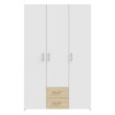 Forte Шкаф шириной 120 см с ящиками Econobox, белый/дуб Puccini, ECBS832-M870 - Home Club, изображение 2