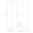 Forte Шкаф шириной 120 см с ящиками Econobox, белый/дуб Puccini, ECBS832-M870 - Home Club, изображение 6
