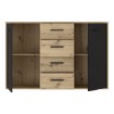 Forte Комод 120 см Antuza Дуб Artisan/Чорний, NTU231-M712 - Home Club, зображення 3