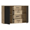 Forte Комод 120 см Antuza Дуб Artisan/Чорний, NTU231-M712 - Home Club, зображення 5