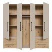 Forte Шафа 205 см Jupiter «Пісочний»/«Дуб Artisan», MKSS841-M946 - Home Club, зображення 4