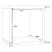 Forte Стелаж 40 см Net 106, білий, MXXR011-120 - Home Club, зображення 5