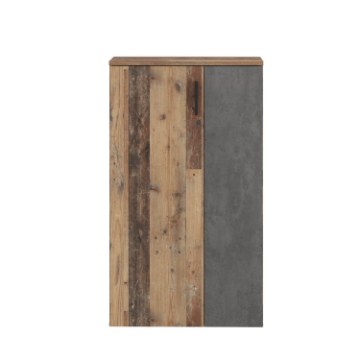 Forte Шкафчик для обуви 70 см Net106 Old – Винтажное дерево/бетон, BTS321-C754 - Home Club