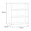 Forte Стелаж 75 см Archbox, білий, T2KR60-120 - Home Club, зображення 4