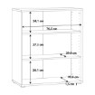 Forte Стелаж 75 см Archbox, білий, T2KR60-120 - Home Club, зображення 5