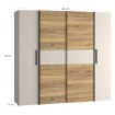 Forte Шафа 200 см Narago, пісочний/дуб Mauvella, KLTS62321-M902 - Home Club, зображення 9