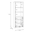 Forte Стелаж 60 см Lisson, пісочний, LSQR711M-U60 - Home Club, зображення 8