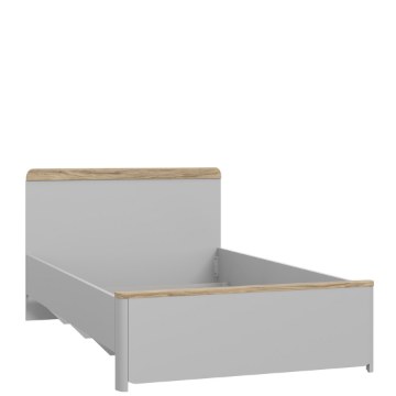 Forte Подростковая кровать 120x200 см Surfinio, серый/дуб «Катания», SFNL1121-M378 - Home Club