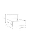 Forte Подростковая кровать 120x200 см Surfinio, серый/дуб «Катания», SFNL1121-M378 - Home Club, изображение 3