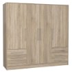 Forte Шкаф 210 см с ящиками Jupiter, дуб «Сонома», JPTS86-D30F - Home Club, изображение 4