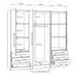 Forte Шкаф 210 см с ящиками Jupiter, дуб «Сонома», JPTS86-D30F - Home Club, изображение 7