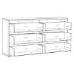 Forte Шафа 155 см Sophistispace, біла, ACSK226-120 - Home Club, зображення 7