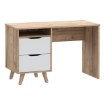 Forte Письменный стол 120 см Vankka с дубовой столешницей / белый, VNKB121-L25 - Home Club, изображение 4