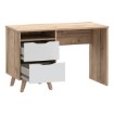 Forte Письменный стол 120 см Vankka с дубовой столешницей / белый, VNKB121-L25 - Home Club, изображение 5