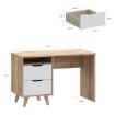 Forte Письменный стол 120 см Vankka с дубовой столешницей / белый, VNKB121-L25 - Home Club, изображение 7