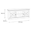 Forte Тв-тумба 160 см Encanto, белая сосна, ENCT233-S13 - Home Club, изображение 5