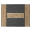 Forte Шкаф с раздвижными дверцами 270 см Narago, дуб Artisan/бетон, NRGS82511-C752 - Home Club, изображение 2