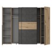 Forte Шкаф с раздвижными дверцами 270 см Narago, дуб Artisan/бетон, NRGS82511-C752 - Home Club, изображение 3
